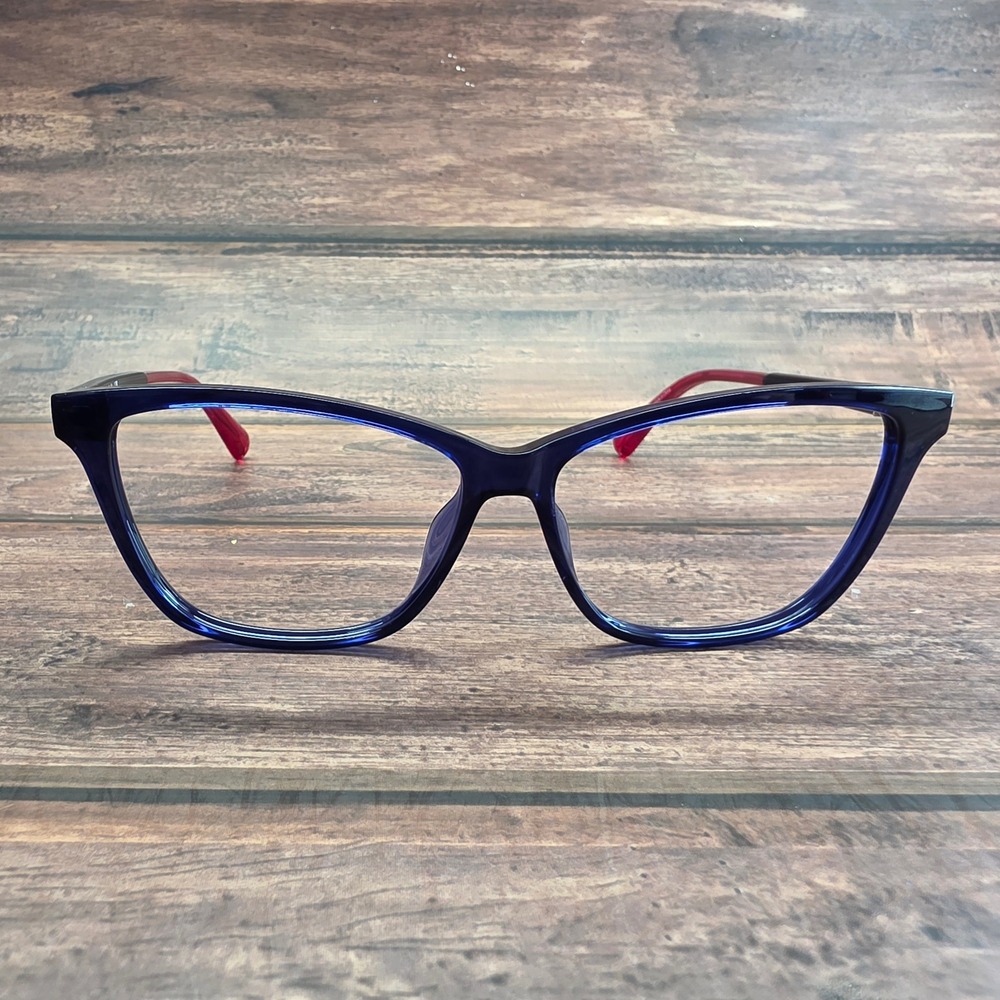 Max&Co. MO5038 090 Blue Red Cat Eye Eyeglass Frames 56-13-140 Womens